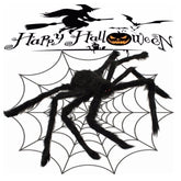 Halloween Ghost Festival Supplies Bar Decoration Props Plush Spider Haunted House Prop Indoor Outdoor Giant Decor